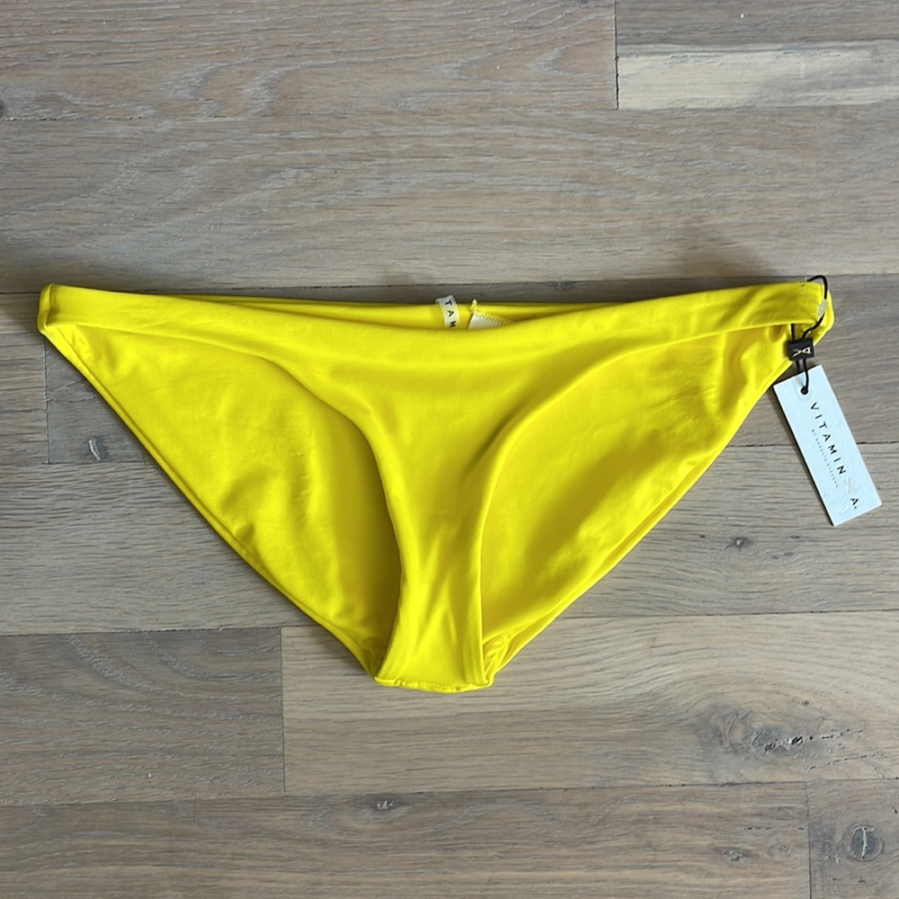Vitamin A Bright Yellow Bikini Bottom - NWT